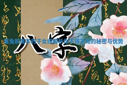 属兔和属羊的子女缘解析你不得不知的秘密与优势